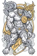 strength inspired courage  tattoo design idea