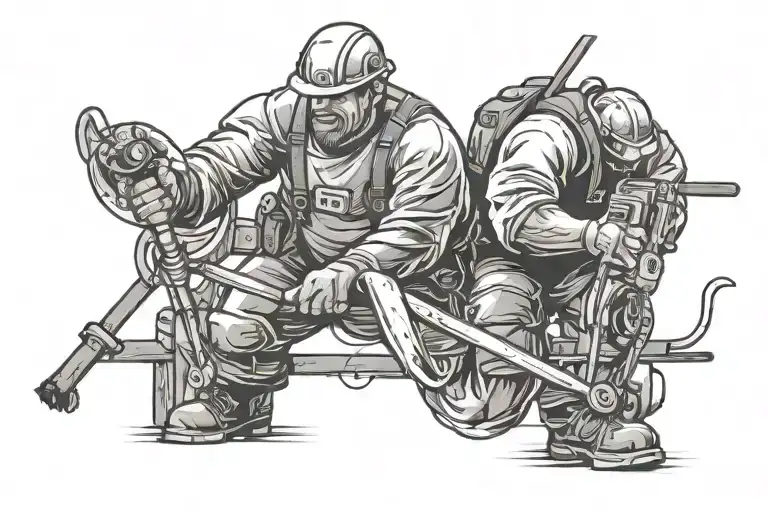 Lineman tattoo design idea