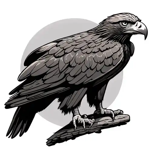 Wedge Tailed Eagle tattoo design idea