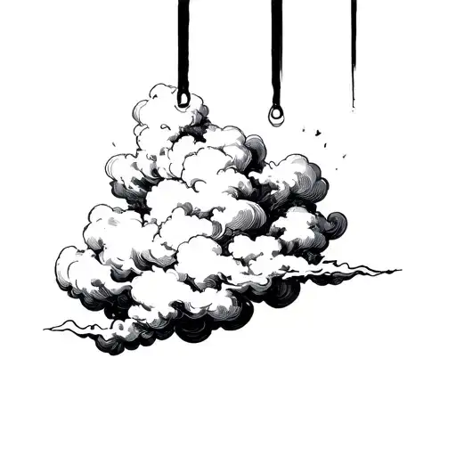 Filler Clouds and Smoke tattoo design idea