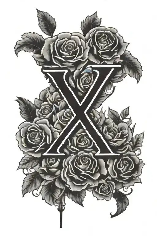 xo weeknd logo tattoo design idea