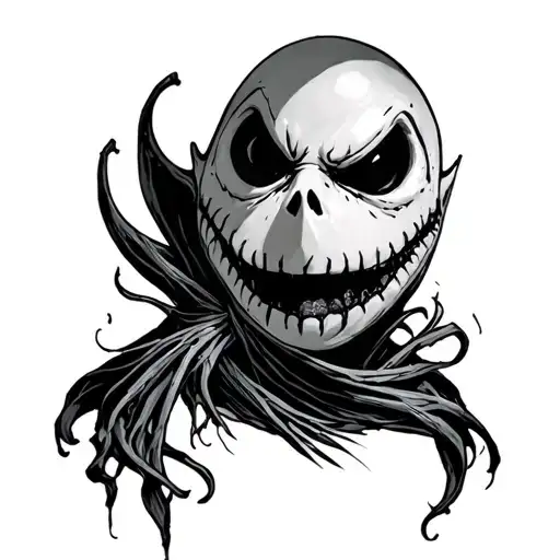 oogie boogie from nightmare before Christmas tattoo design idea