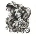 disney Arielle tattoo design idea