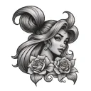 disney Arielle tattoo design idea