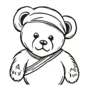 pirate teddy bear tattoo design idea