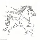 Alexander the Great on a horse tattoo design idea