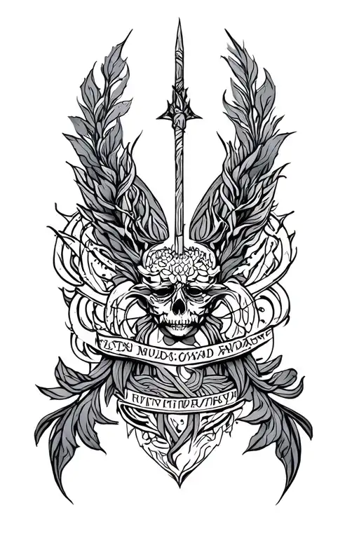 pagan sleeve tattoo design idea