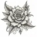 Proverbs 3:5 with flower underneath tattoo design idea