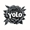 Yolo tattoo design idea