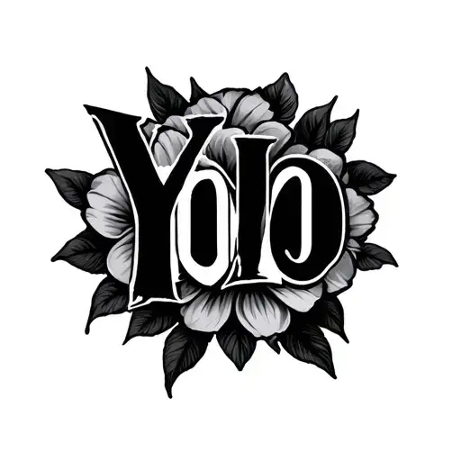 Yolo tattoo design idea