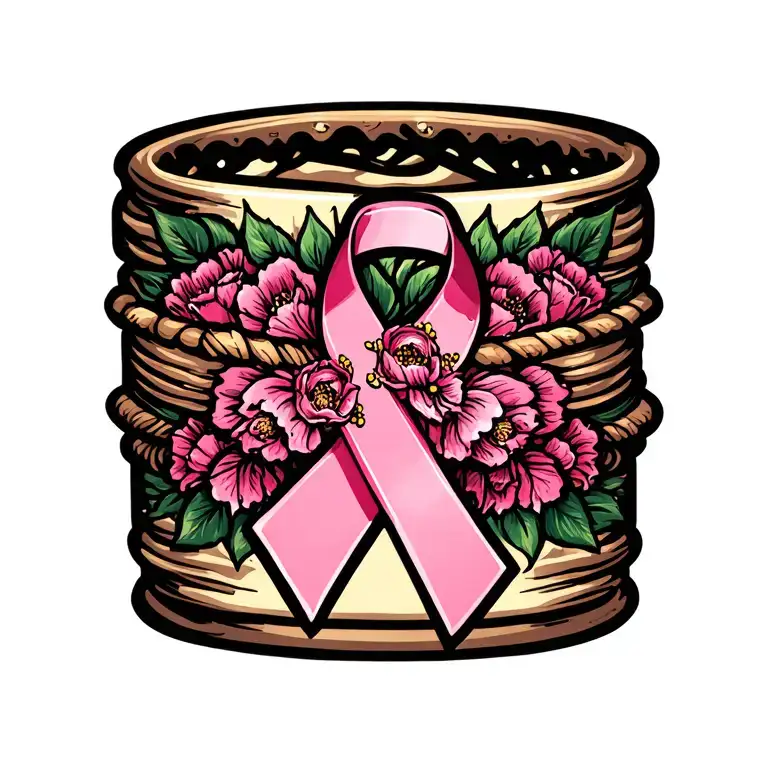 breast cancer bracelet tattoo tattoo design idea