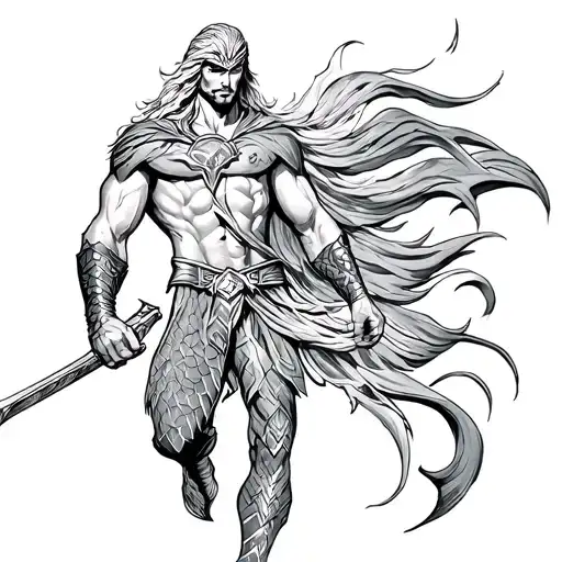 Aquaman tattoo design idea