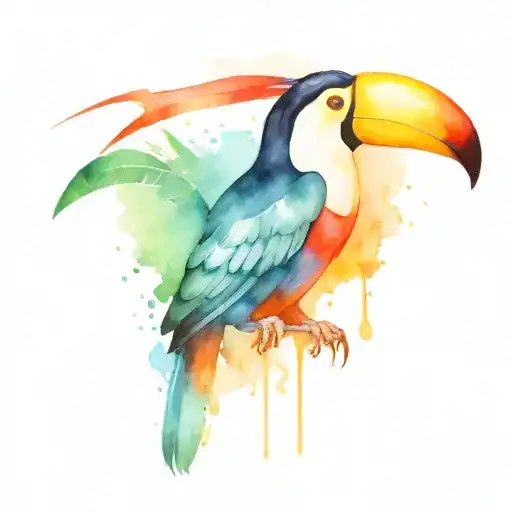 toucan future fun animals tattoo design idea