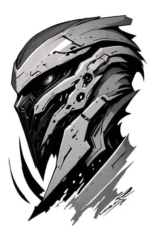 Warframe Race Prime tattoo design idea