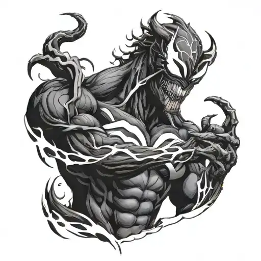Jonathan Joestar in Venom tattoo design idea