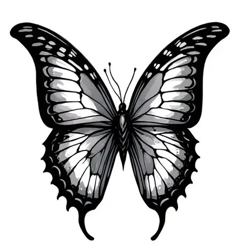 butterfly, mother, dead tattoo design idea