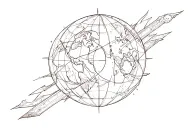 Atlas tattoo design idea