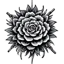 ankle chain tattoo design idea