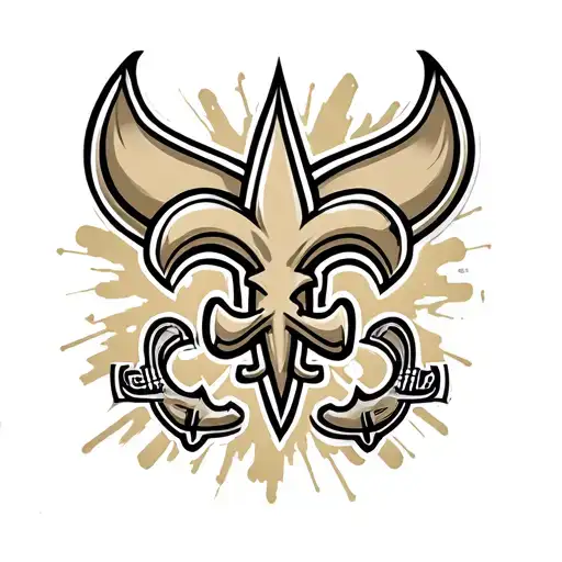 New Orleans Saints tattoo design idea
