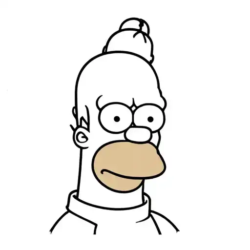 Homer Simpson tattoo design idea