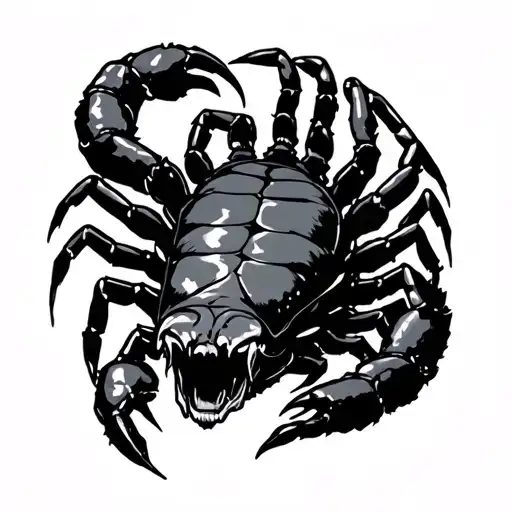 claude, scorpio, 1993 tattoo design idea
