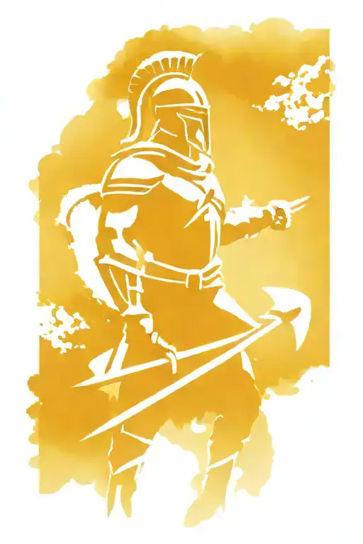 spartan warrior tattoo design idea