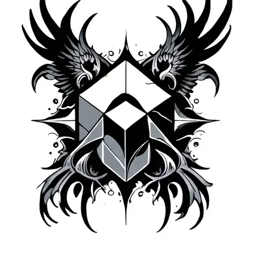 Metatron Cube tattoo design idea