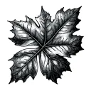 sycamore leaf tattoo design idea