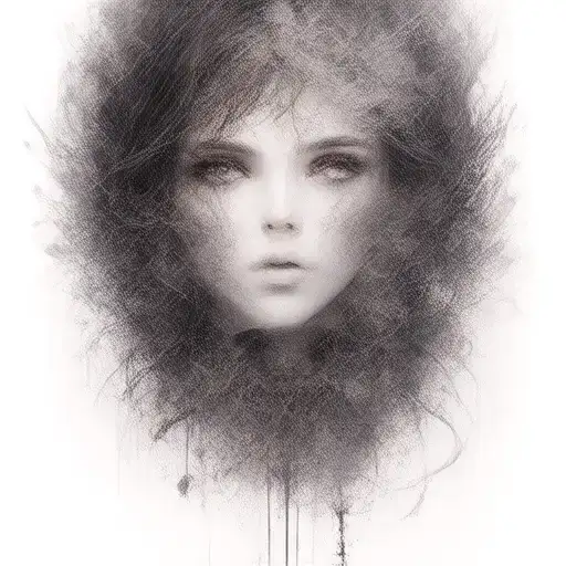 Beautiful disaster feminine tattoo design idea