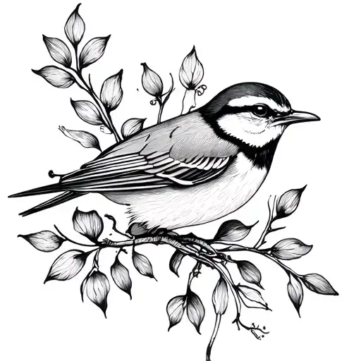 Lark tattoo design idea