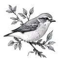 Lark tattoo design idea