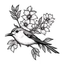 Lark tattoo design idea