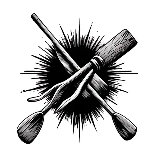 Rowing Oar tattoo design idea
