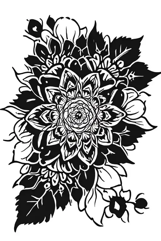 gothic mandala design tattoo design idea
