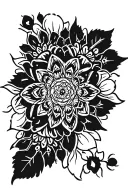 gothic mandala design tattoo design idea