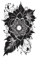 gothic mandala design tattoo design idea