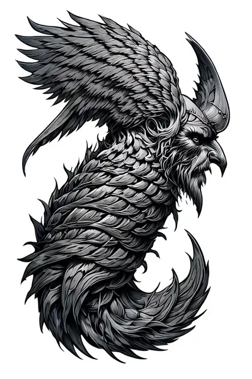 cocoon rebirth Irish viking tattoo design idea