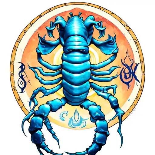 Benjamin Chile Cancer zodiac sign tattoo design idea