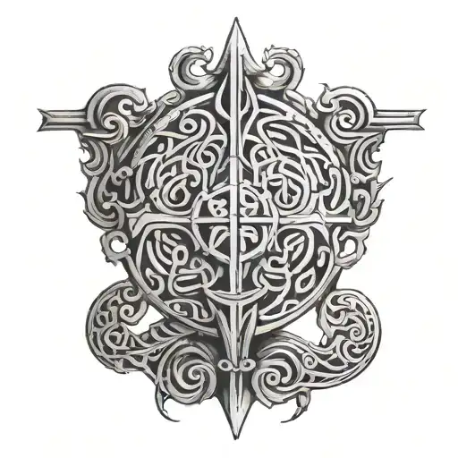 Anglo Saxon tattoo design idea
