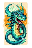 Sea Monster tattoo design idea