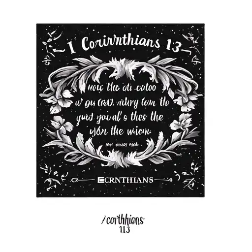1 corinthians 16:13 tattoo design idea