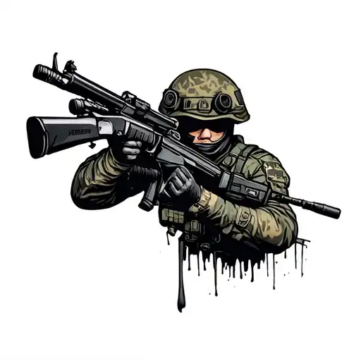 Army Ranger tattoo design idea