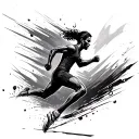 Runner tattoo design idea