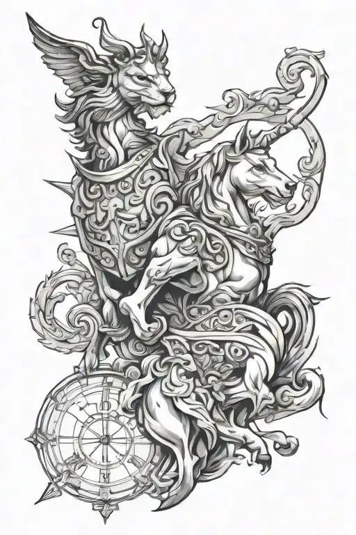 castor and Pollux  tattoo design idea