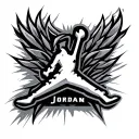 logo jordan tattoo design idea