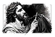 Peter from the Bible when he chopped the ear off someone for taking Jesus  tattoo design idea