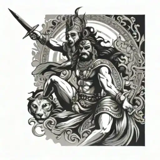 Mahabharat tattoo design idea