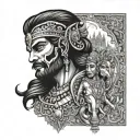 Mahabharat tattoo design idea