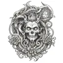 surrender to change or suffer in a loop made tattoo design idea