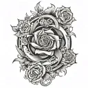 surrender to change or suffer in a loop made tattoo design idea